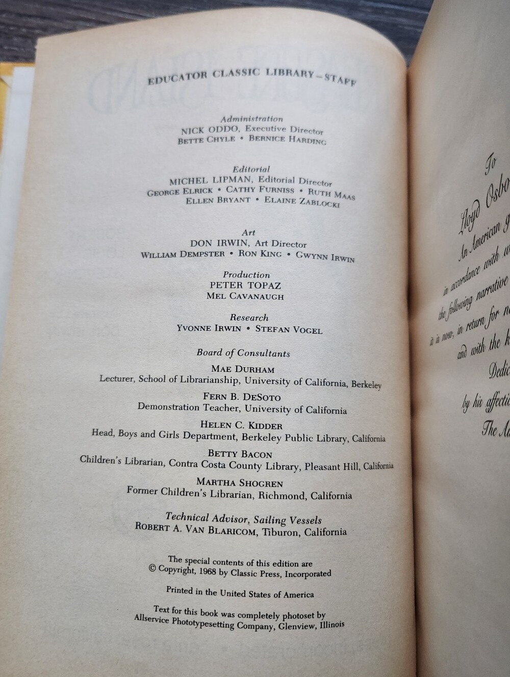 🏴☠️ Vintage 1968 Treasure Island Hardcover Educator Classic Library Advebture - Picture 6 of 14